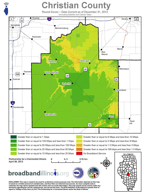 Christian County Map