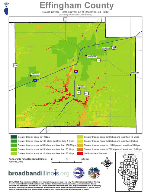Effingham County Map