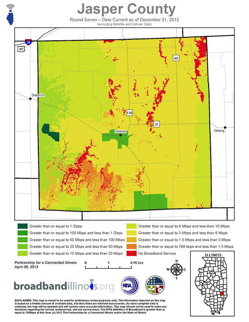 Jasper County Map