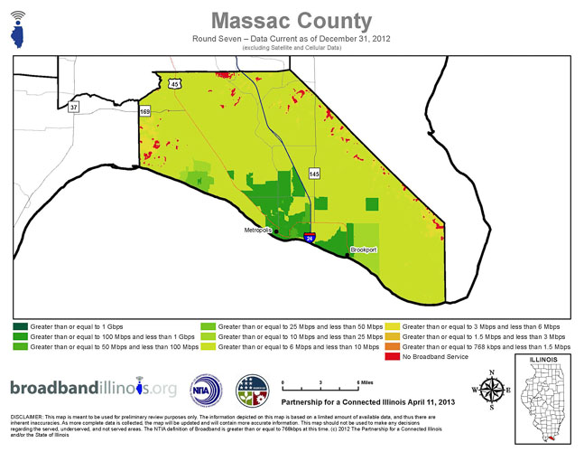Massac County Map