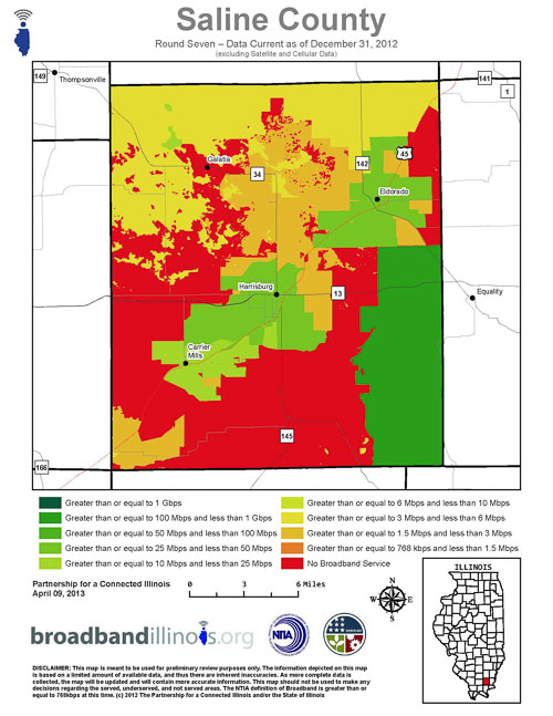 Saline County Map