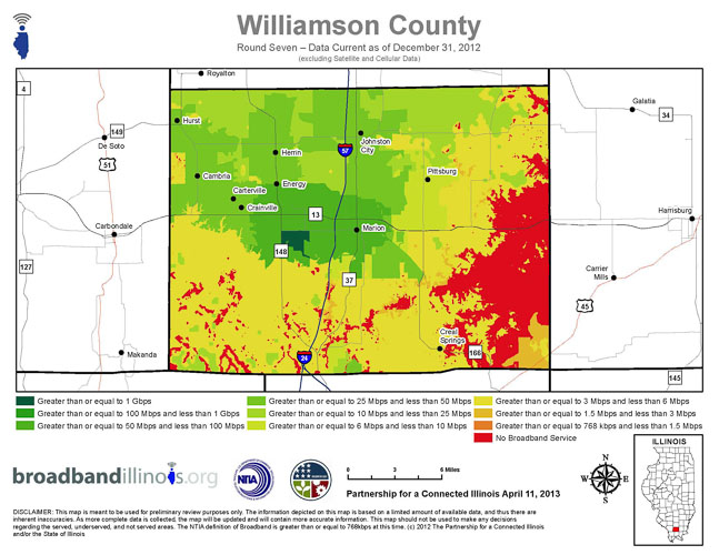 Williamson County Map